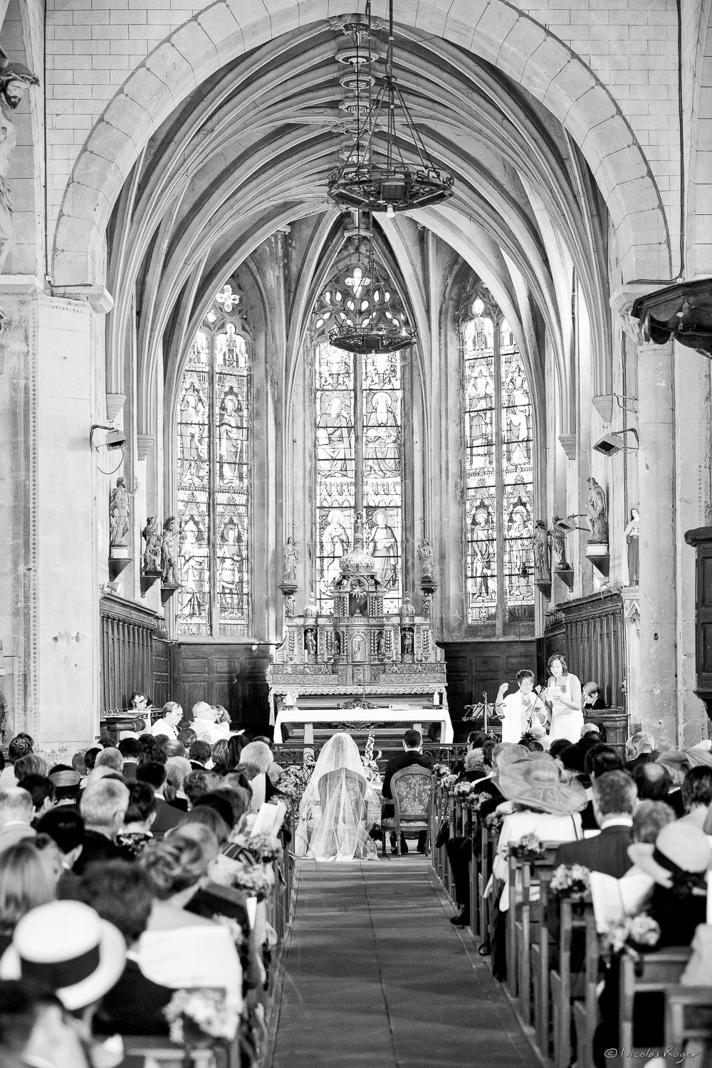 Photographie de la cérémonie religieuse de mariage