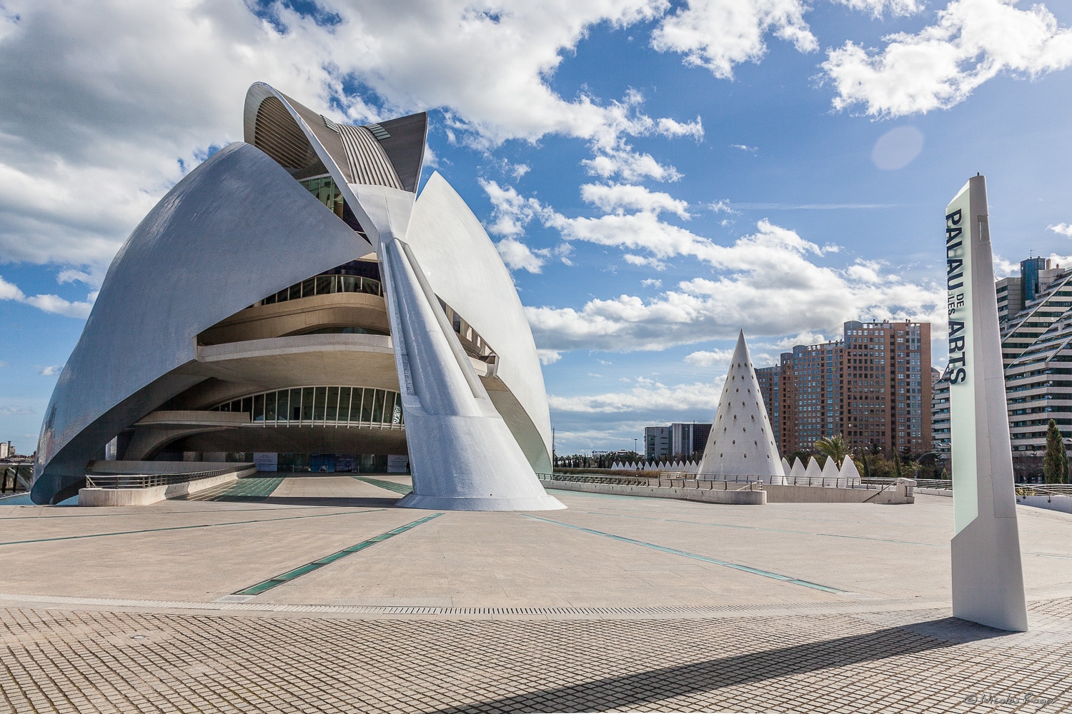 Photographie du palais des arts de Valencia