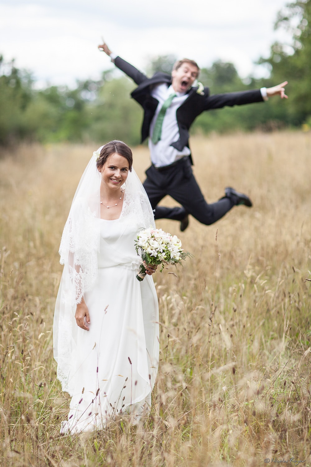 Mariage en Auvergne :: des mariés joueurs