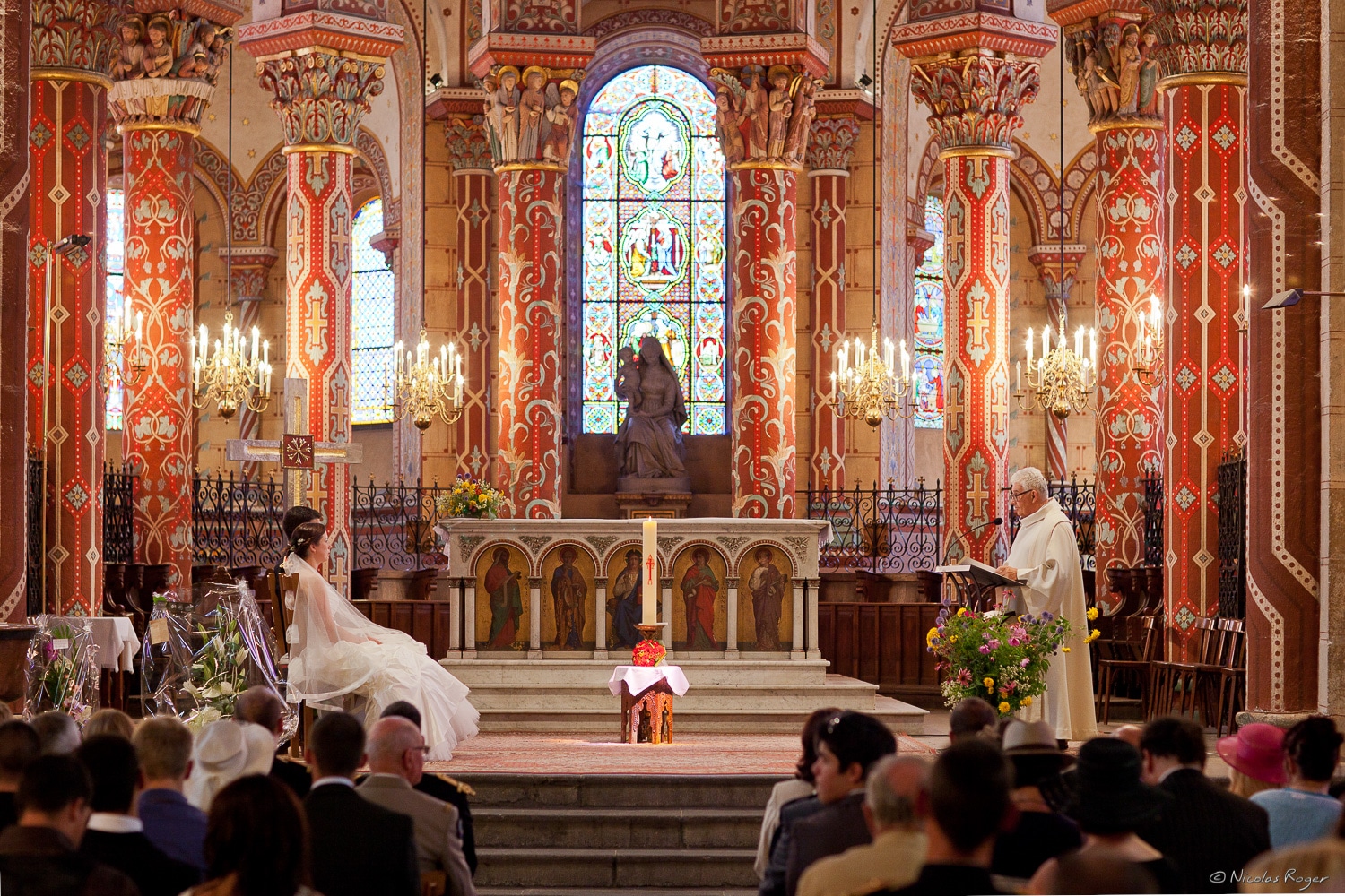 Photographie de mariage religieux à Clermont-Ferrand