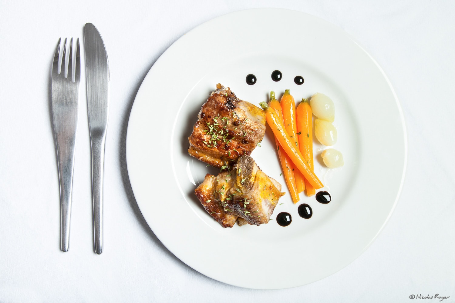 Photographie d&rsquo;un plat de veau