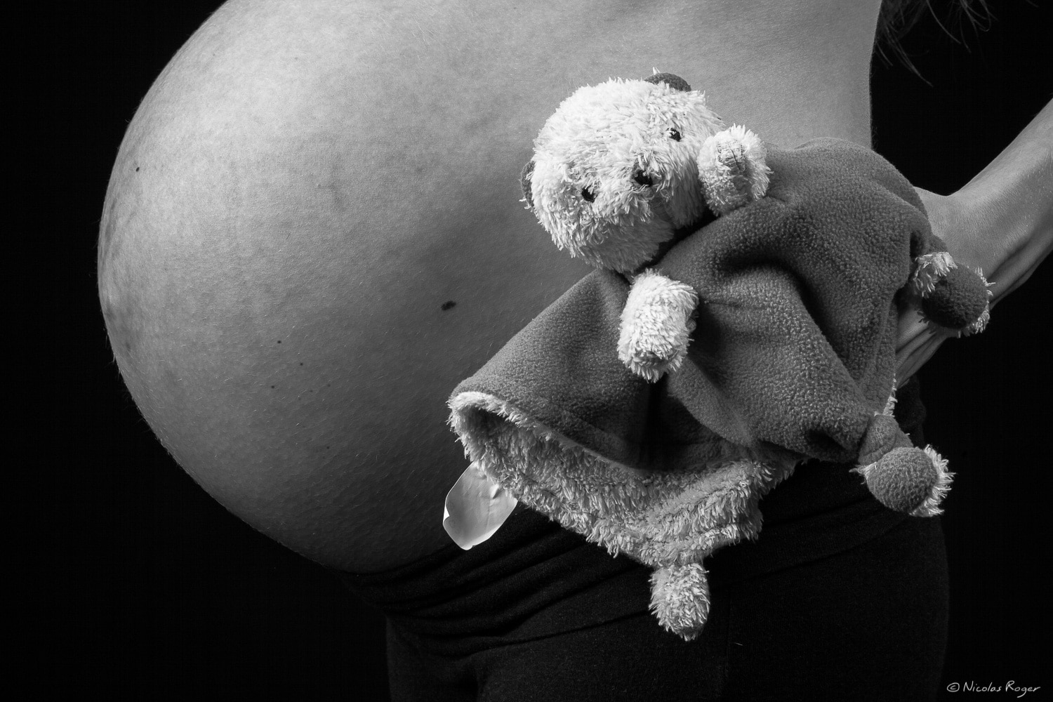 Photographie du fur doudou du bébé