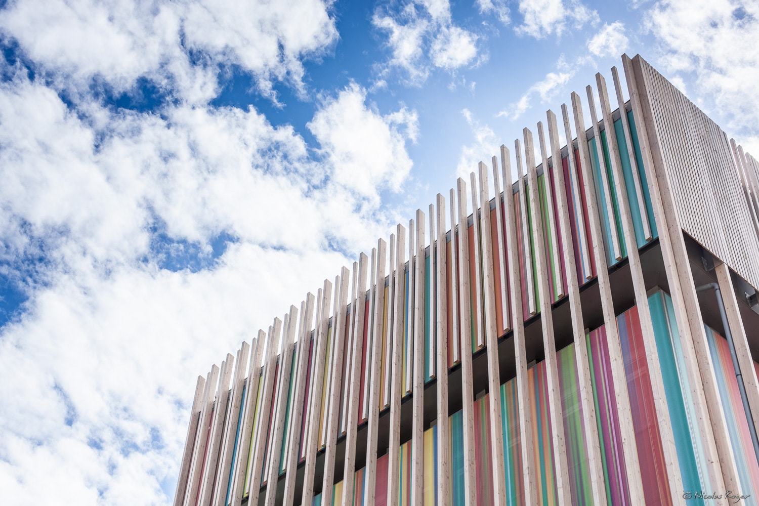 Photographie d&rsquo;un détail de la cité internationale de la tapisserie