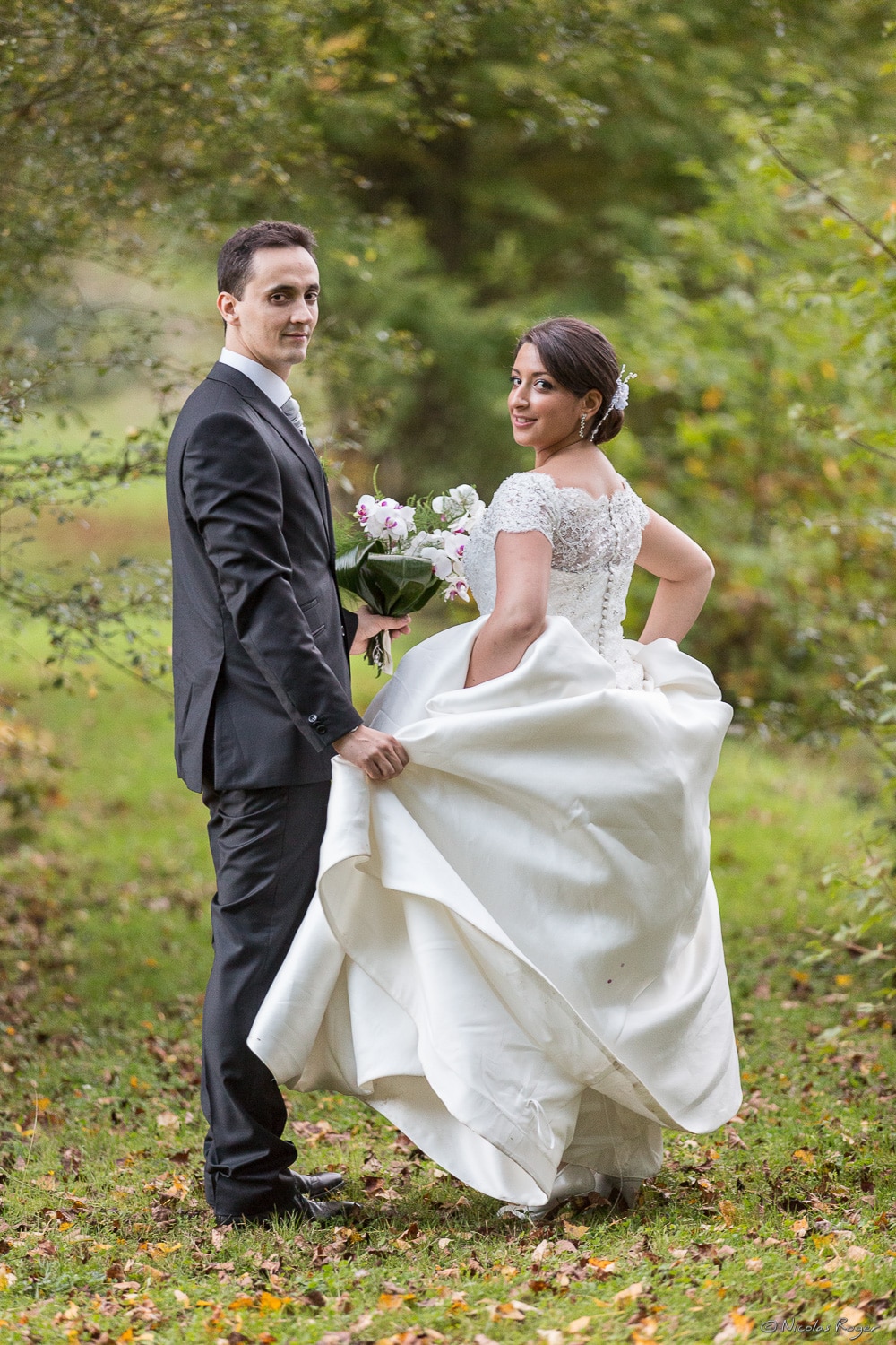 Photographie de mariage au château de Miremont