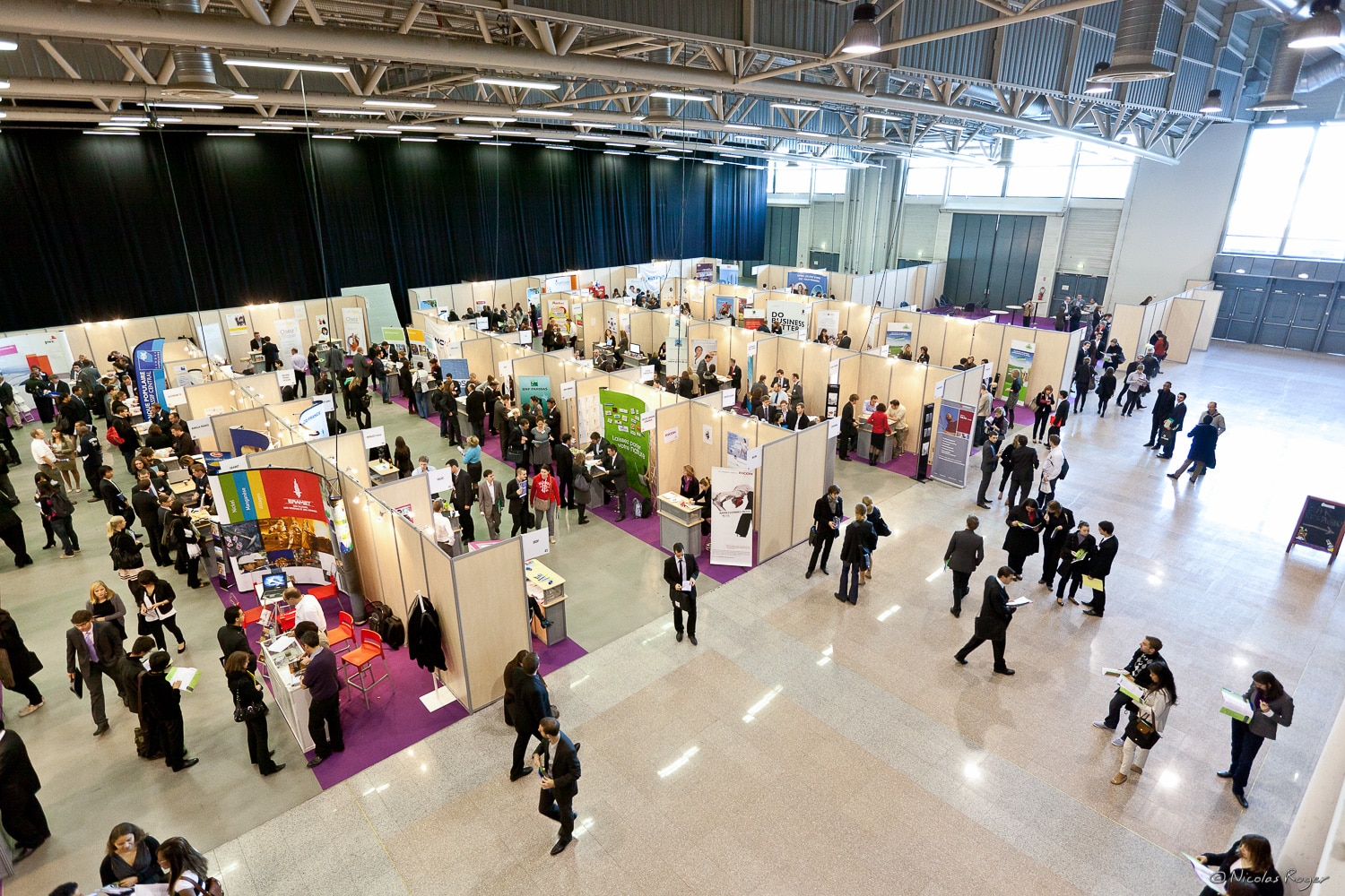 Photographie au forum des entreprises de l&rsquo;ESC de Clermont-Ferrand