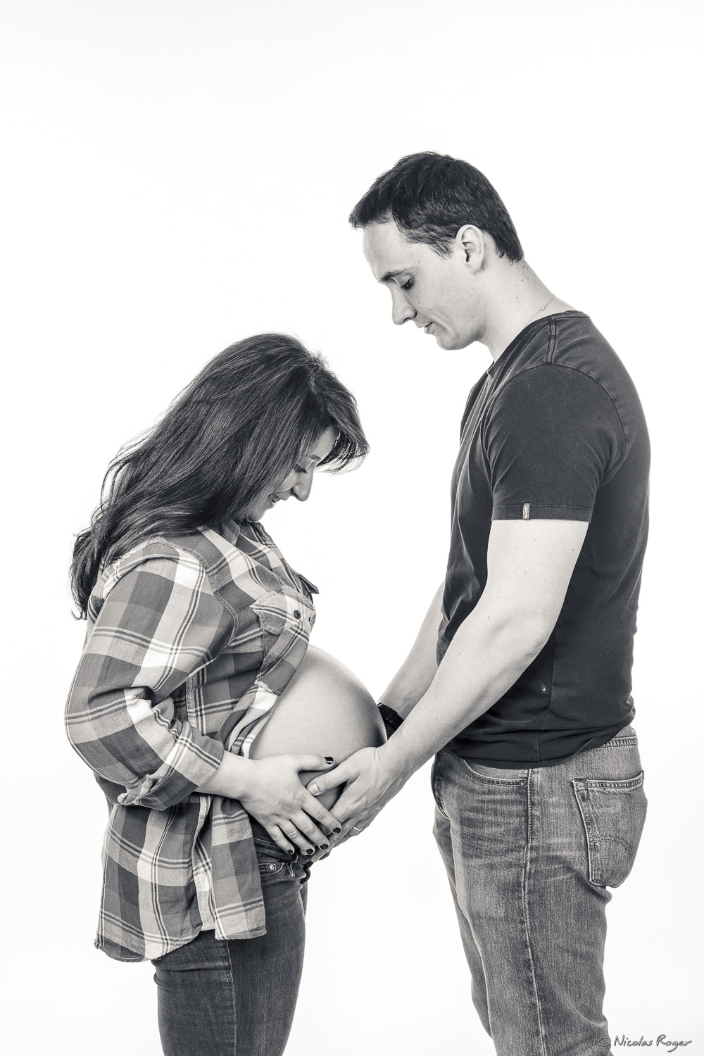 Face à face avec le futur enfant.