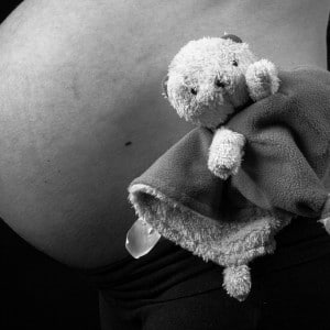 Photographie du fur doudou du bébé