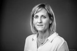 Portrait corporate en noir et blanc