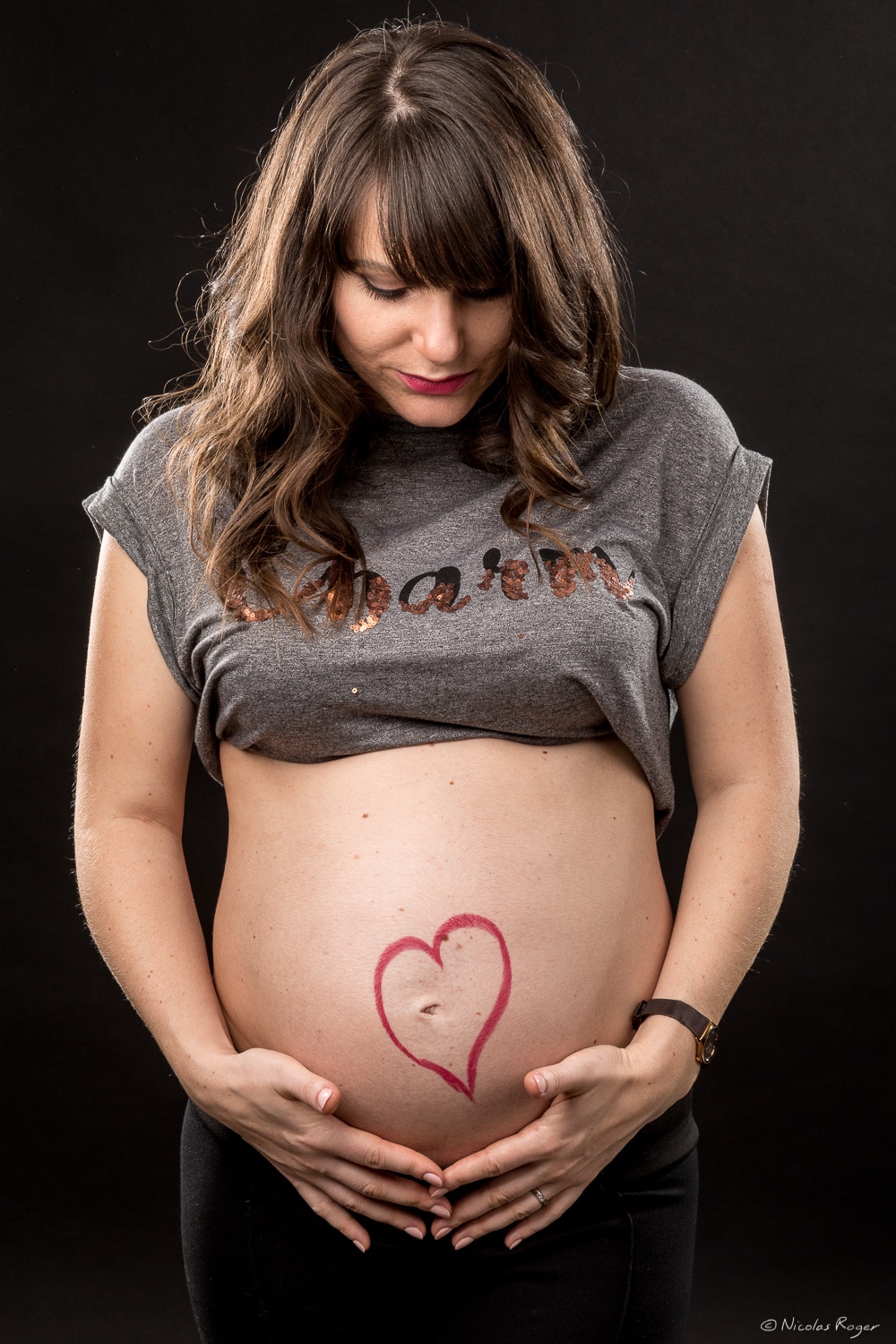 Amour d&rsquo;une mère et de son futur enfant