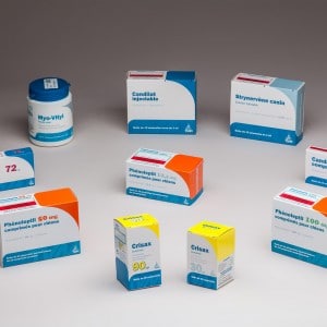 Photographie d'une gamme pharmaceutique