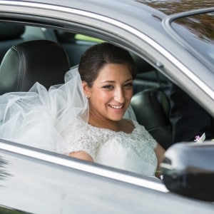 Photographie de la voiture de la mariée