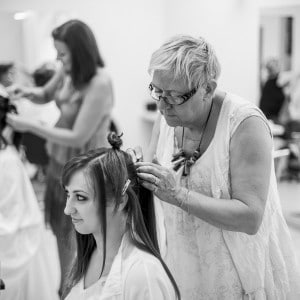 Une coiffure pour la mariée