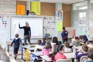 Photographie d'une salle de classe